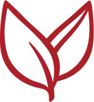 Red line icon representing 100% natural and clean ingredients for health supplements
