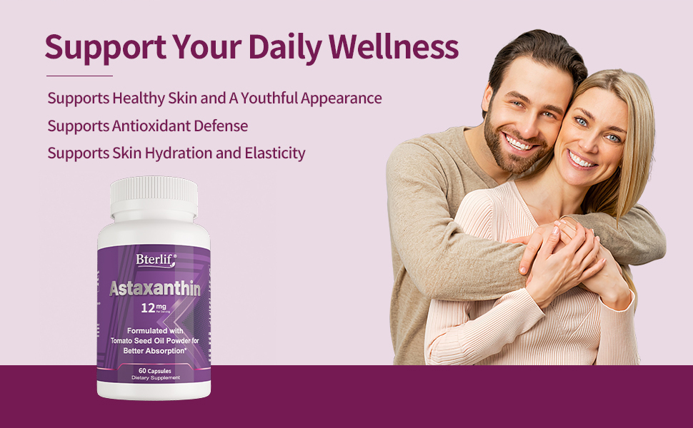 Astaxanthin supports healthy skin youthful appearance antioxidant defense