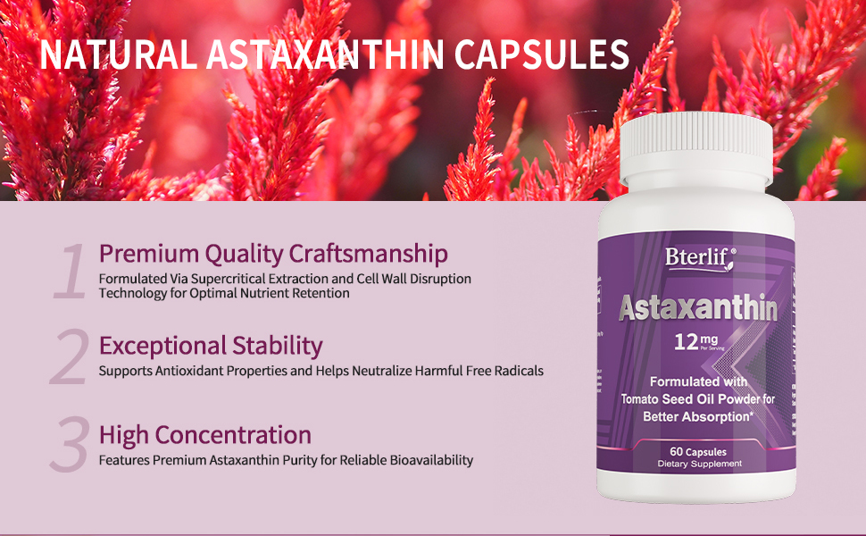 Astaxanthin supercritical extraction quality stability concentration