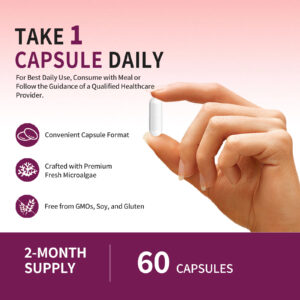 Astaxanthin 60 capsules 2 month supply take 1 capsule daily