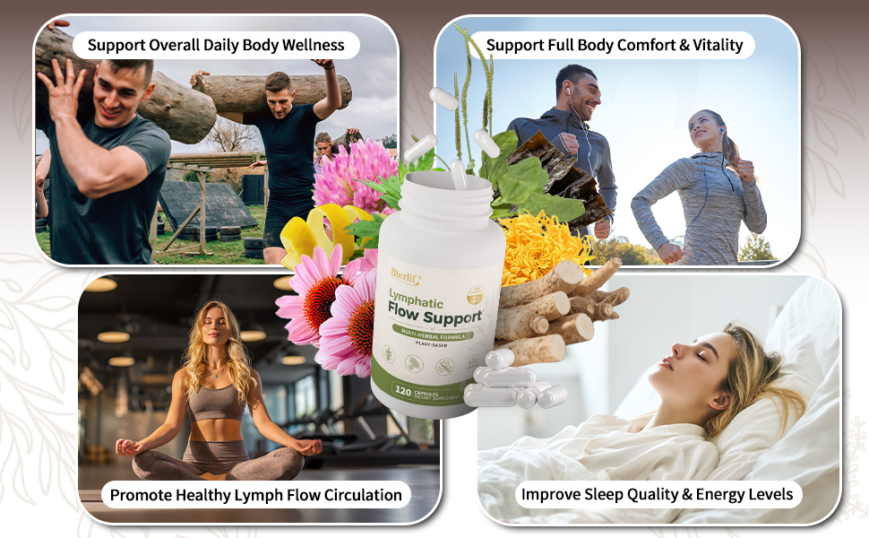 Lymphatic Flow Support daily body wellness vitality circulation sleep