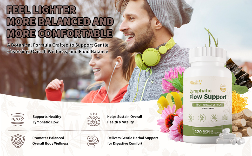 Lymphatic Flow Support couple running lifestyle gentle cleansing overall wellness
