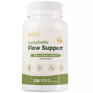 Bterlif Lymphatic Flow Support 120 capsules multi-herbal formula white background